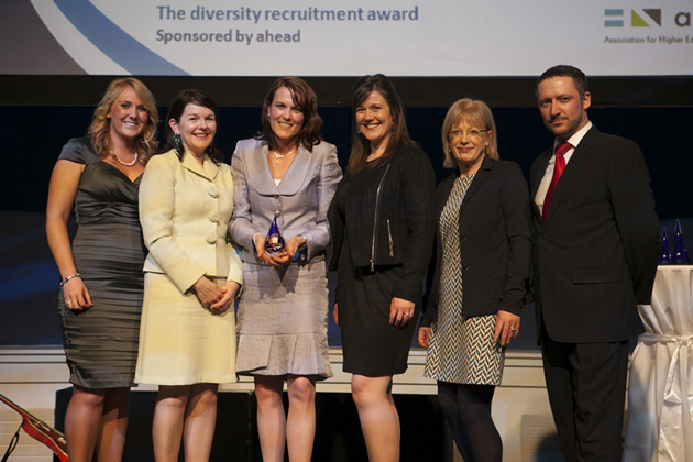 Enterprise Rent-A-Car team accepting their Gradireland diversity recruitment award